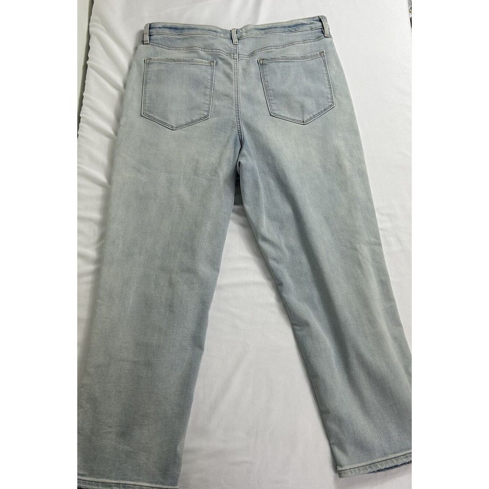 Athleta Sculptek Jeans Size 16 High Rise Straight Light‎ Wash Stretch Everyday - Picture 3 of 12
